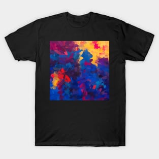 Dark Fire Abstract Painting T-Shirt